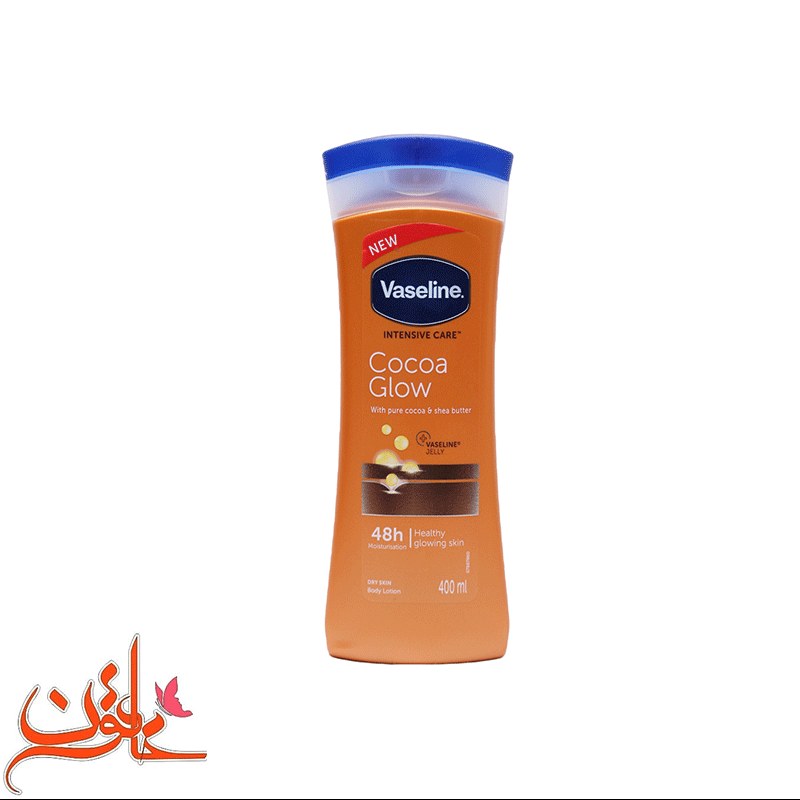 لوسیون بدن وازلین مدل Cocoa Glow حجم 400 میلی لیتر