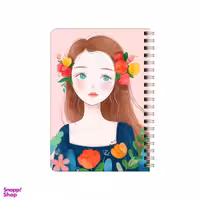 دفترچه یادداشت بامبیلیپ مدل چوبی طرح دختر کد 6823925