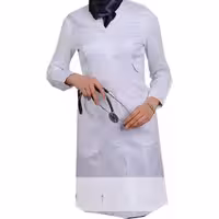 روپوش سفید زنانه سندس مدل آسیل
