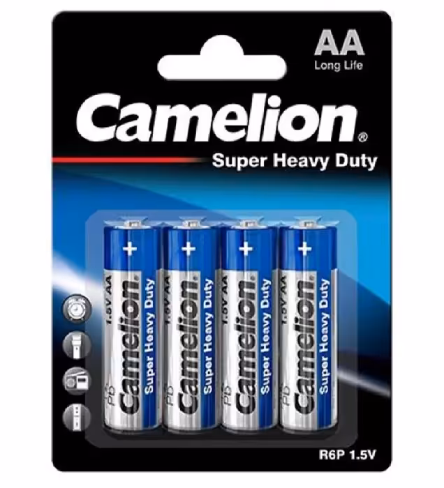 باتری قلمی کملیون مدل Super Heavy Duty R6P-BP4B بسته 4 عددی