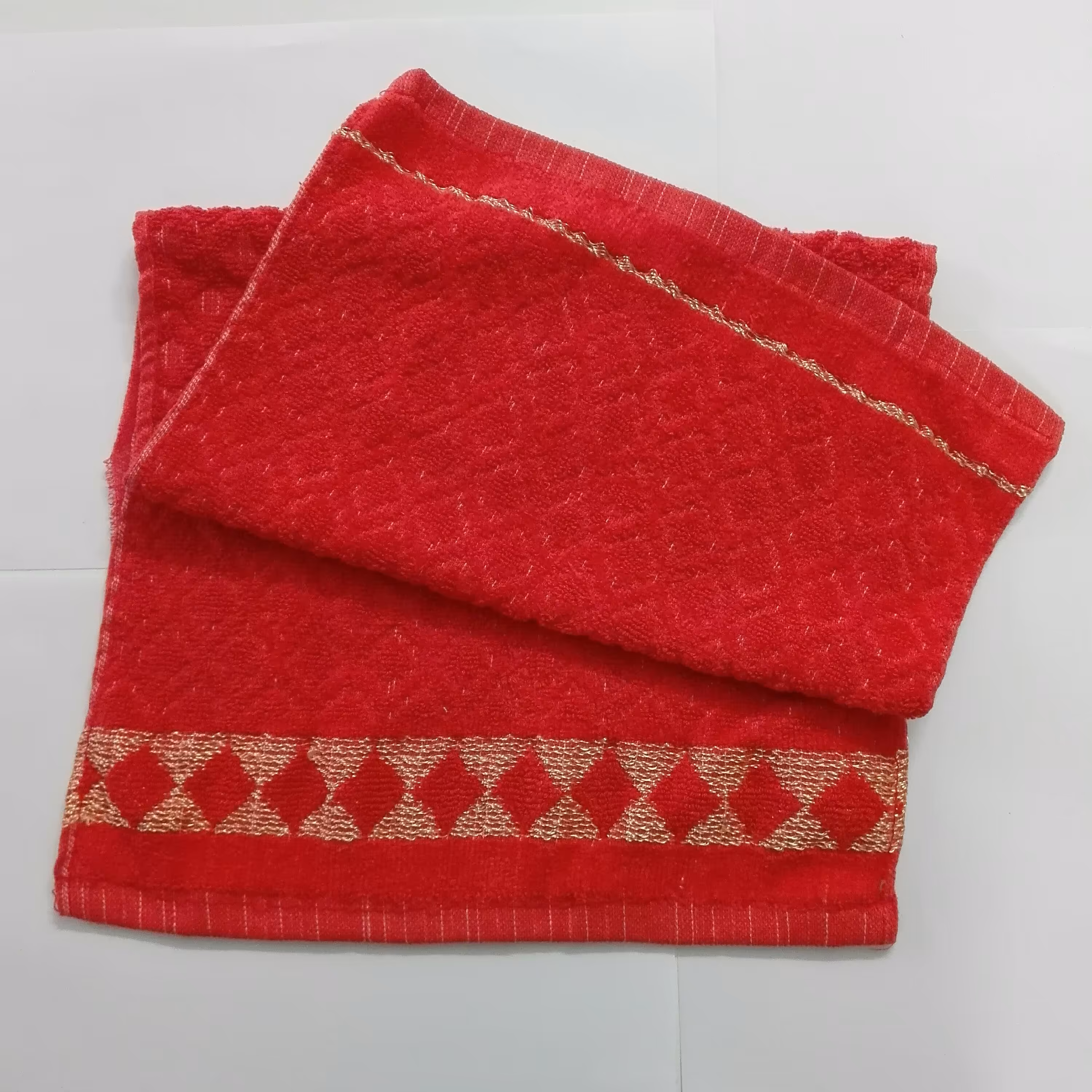 حوله دست و صورت سایز 30 در 60 سانتی متر  مدل خشتی