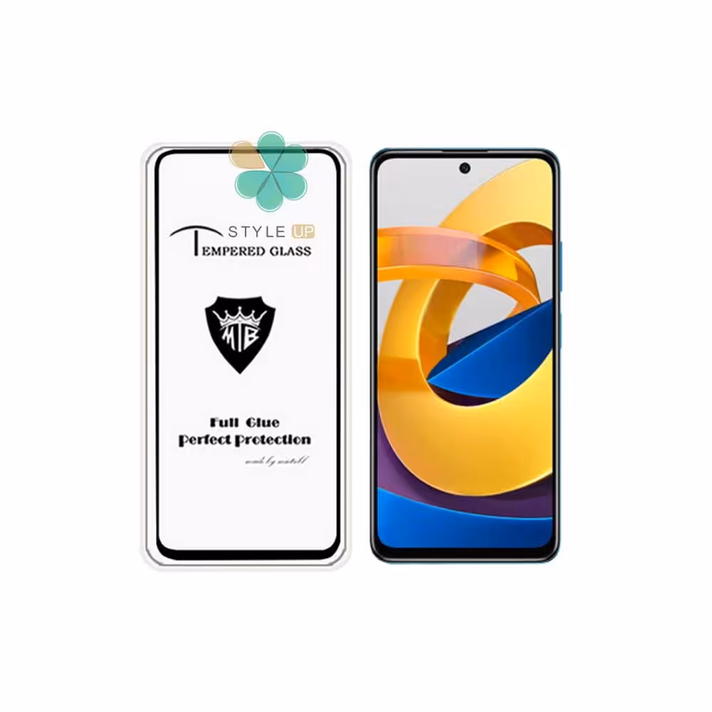 گلس میتوبل گوشی شیائومی Xiaomi Poco M4 Pro 5G مدل تمام صفحه