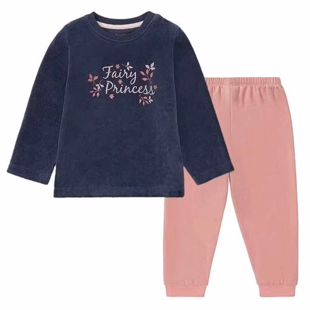 ست بلوز و شلوار  مخمل دخترانه لوپیلو lupilu آلمان ، سایز 4 تا 6 سال (ارسال رایگان