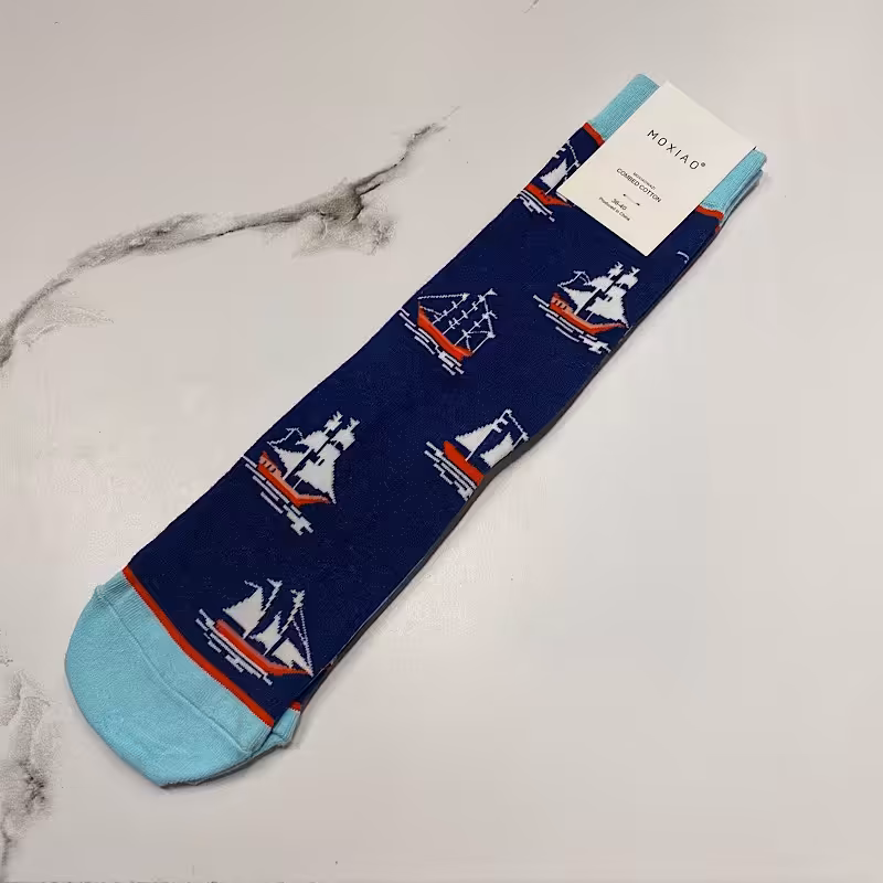 جوراب ساق بلند طرح دار-جنس درجه یک