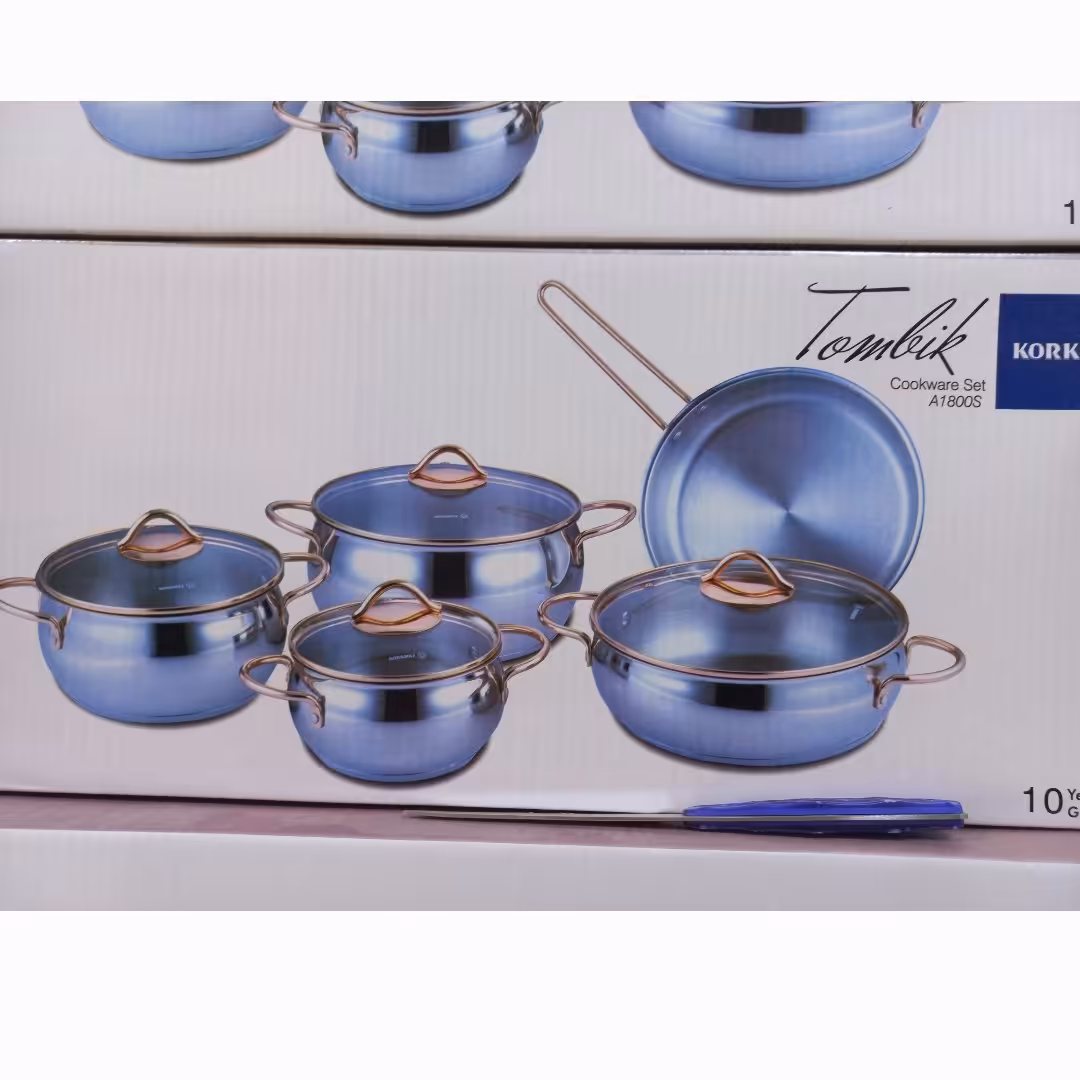 سرویس قابلمه کرکماز درب شیشه 9 پارچه