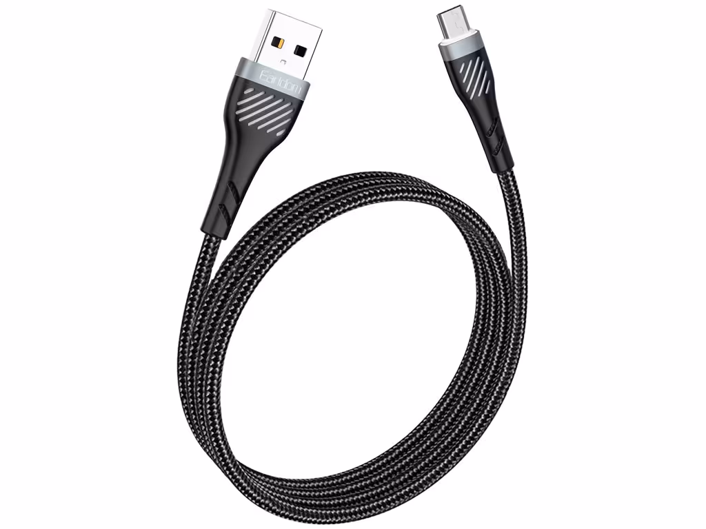 کابل شارژ سریع یو اس بی به میکرو 2.4 آمپر یک متری ارلدام Earldom MICRO Cable EC-178M