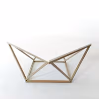 میز جلو مبلی  آلمون طرح روبسون کد AL1021W ابعاد 80×80×45