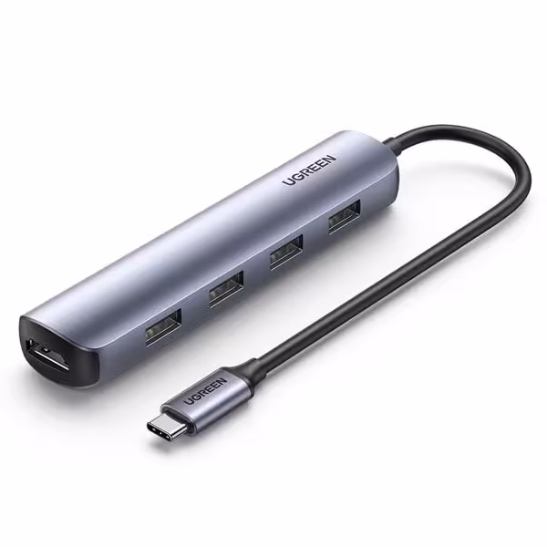 هاب یوگرین USB-C To HDMI 4*USB 3.0 A مدل CM417 کد 20197