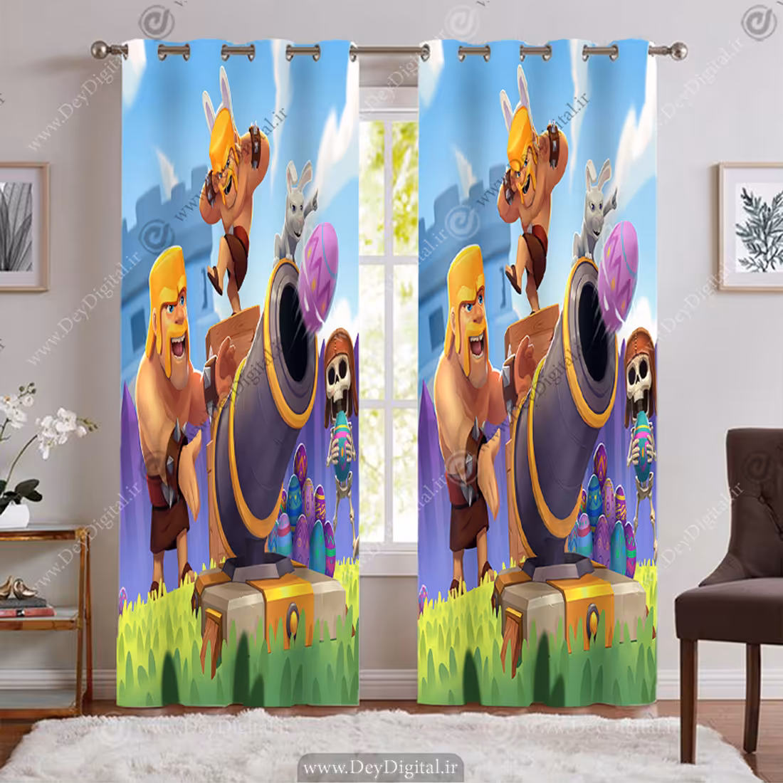 پرده سه بعدی بازی کلش برای گیمینگ  BA-9544