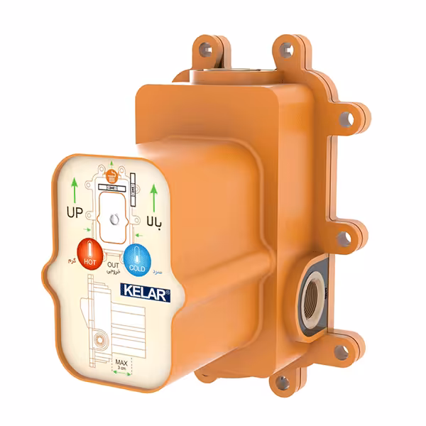 شیر مخلوط کن توکار لاکچری کلار  (جهت دوش تیپ 5،3،1)