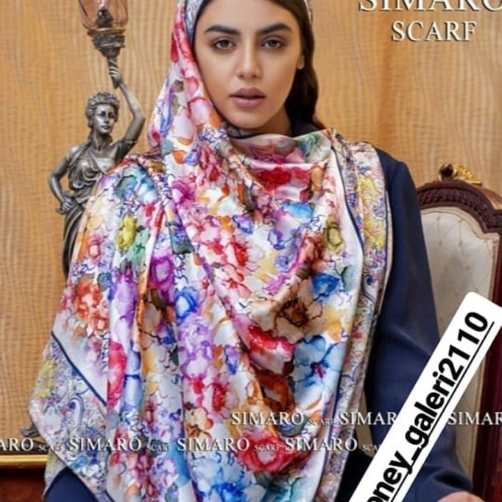 روسری ابریشم دست دوز با کیفیت عالی