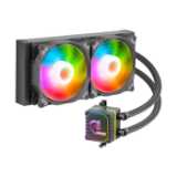 قیمت، خرید و مشخصات کلی فن خنک کننده آبی پردازنده گرین GLACIER 240 ARGB (LGA1700)