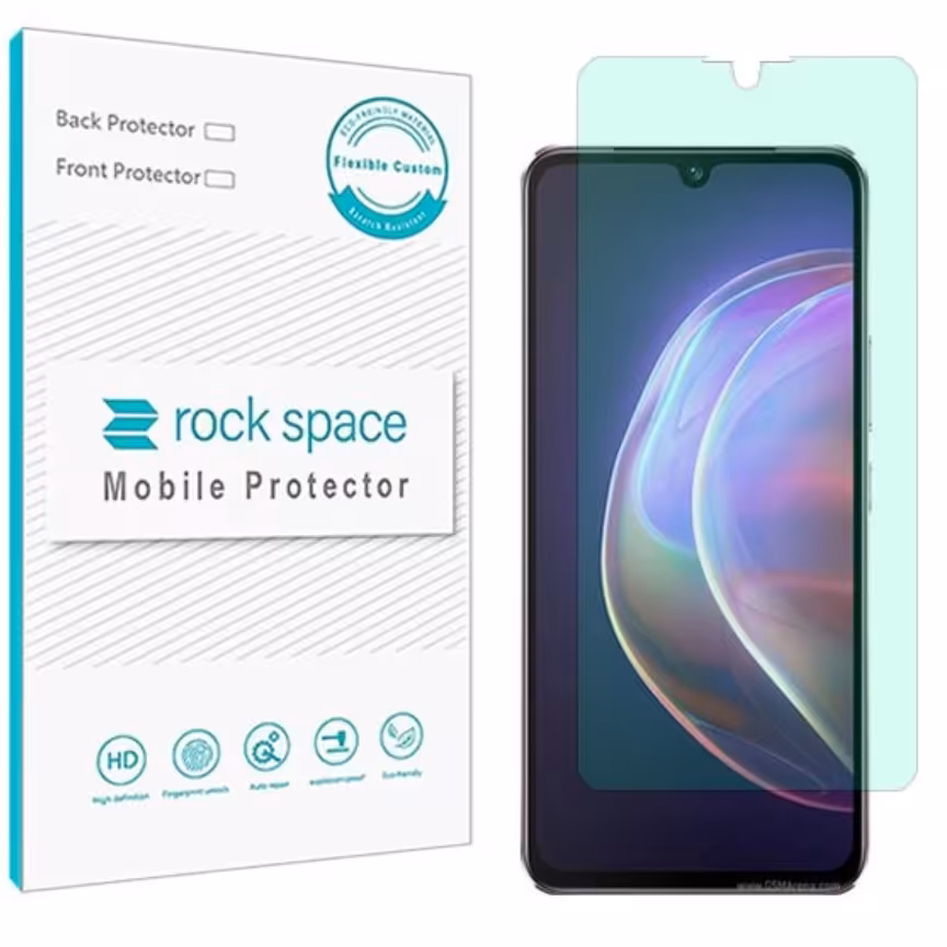 گلس   ویوو V21 5G مدل نانو هیدروژل گرین لایت برند راک اسپیس   