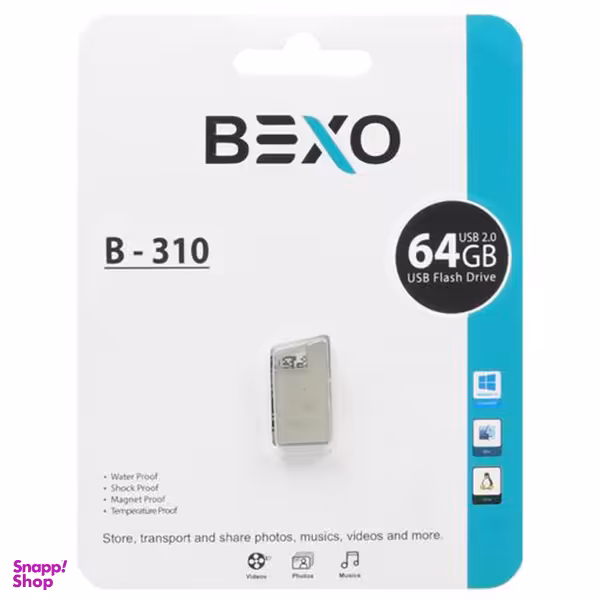 فلش مموری بکسو مدل B-310 ظرفیت 64 گیگابایت