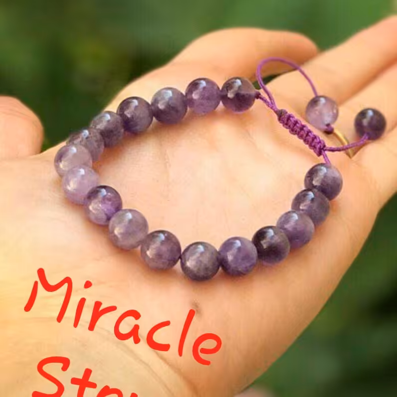 دستبند سنگ آمیتیست