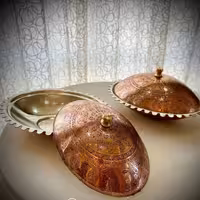 کره و پنیر خوری طرحدار مسی