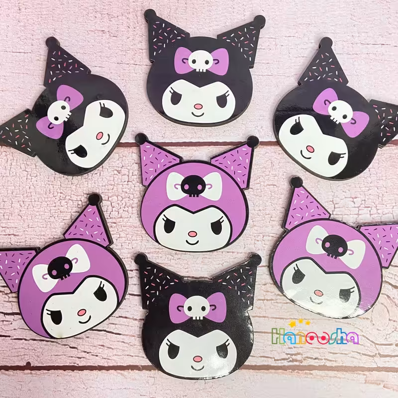 آینه جیبی چوبی طرح کرومی