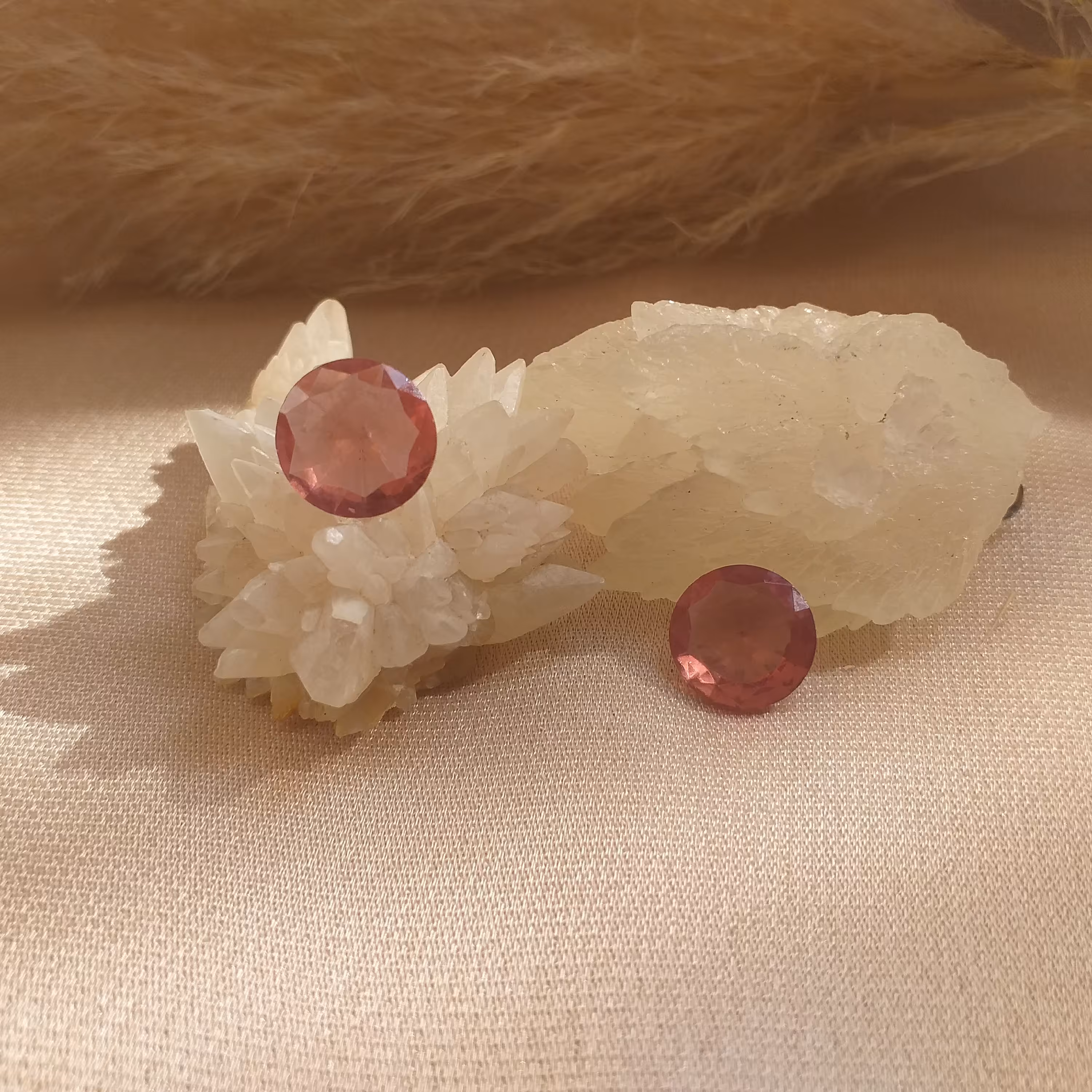 نیم ست الکساندریت گرد