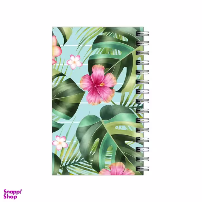 دفترچه یادداشت 60 برگ مدل to do list طرح پترن گل و گیاه برگ انجیری کد 4259177