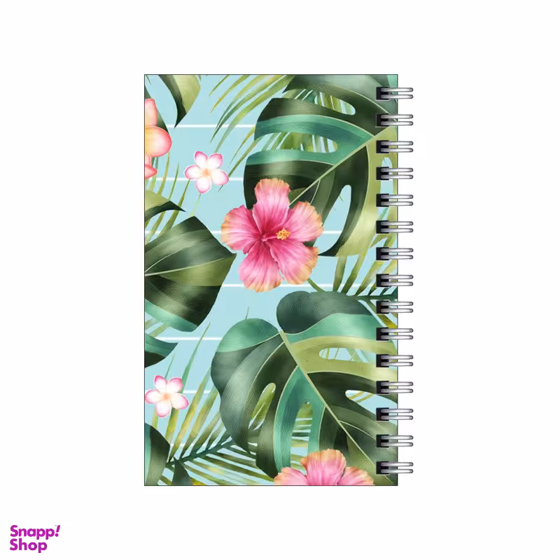 دفترچه یادداشت 60 برگ مدل to do list طرح پترن گل و گیاه برگ انجیری کد 4259177