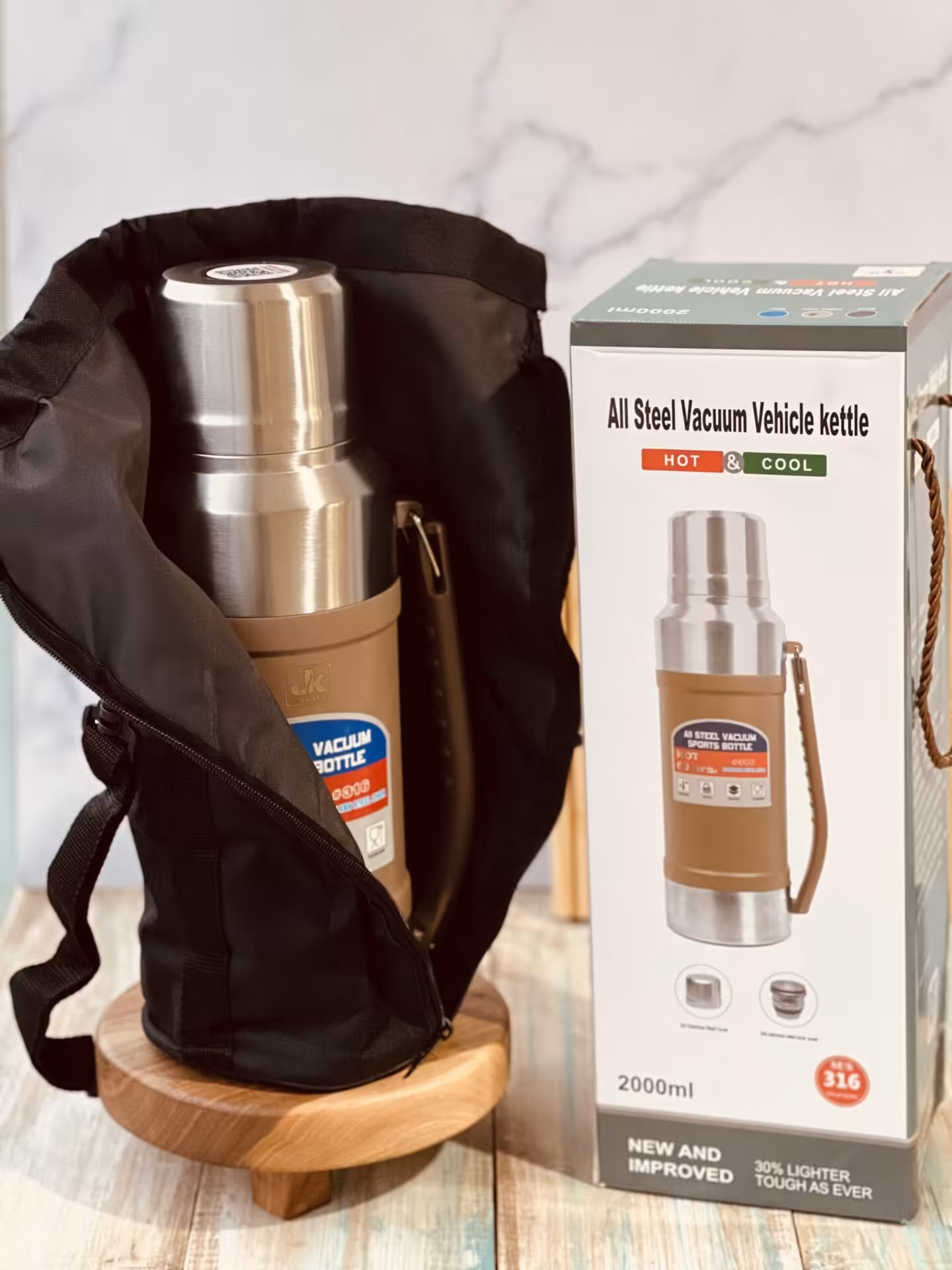 فلاسک 2 لیتری جی کا کاور دار