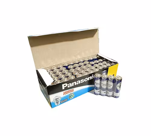 باتری قلمی پاناسونیک مدل Panasonic Hyper AA بسته 60 عددی