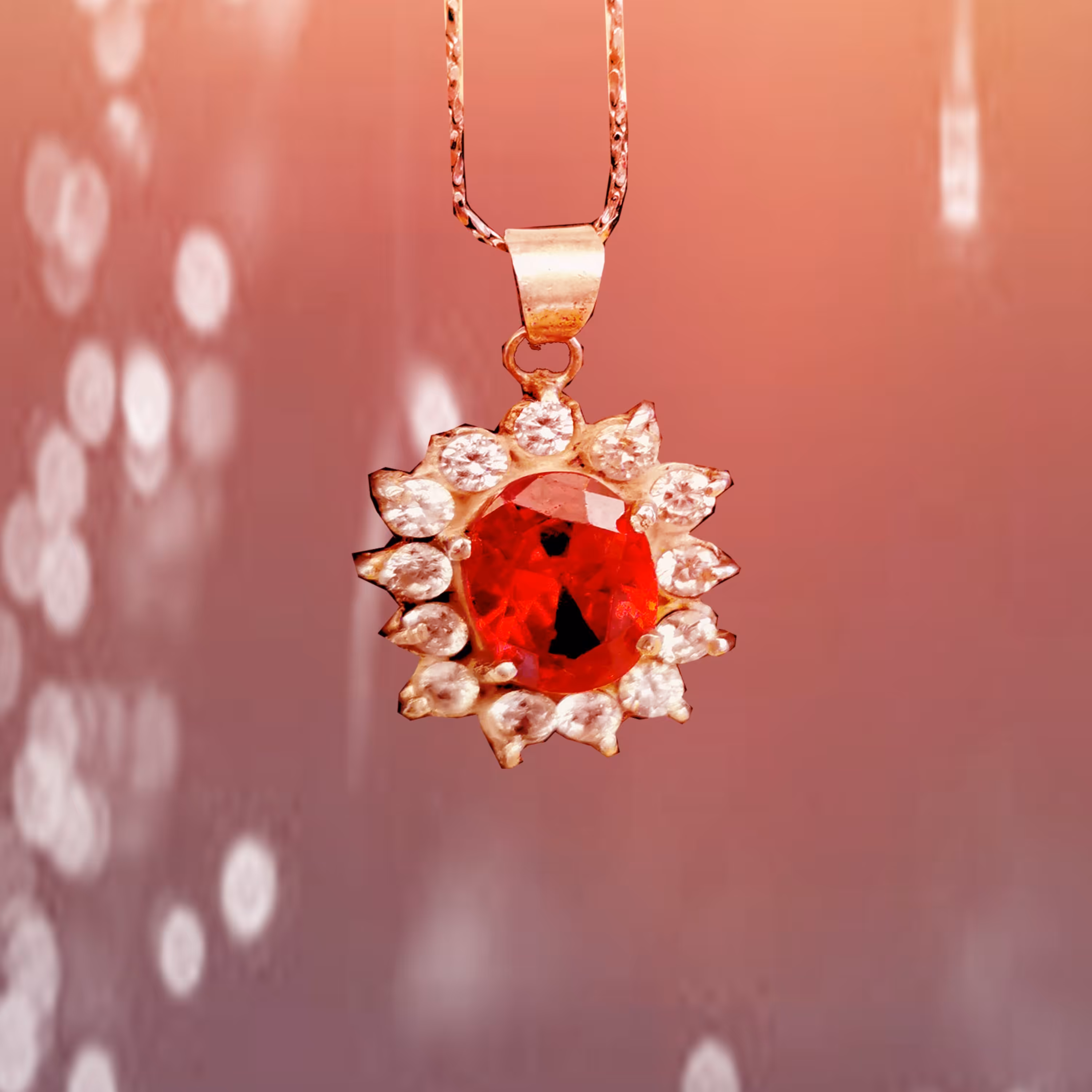 گردنبند  مدل دور نگین 