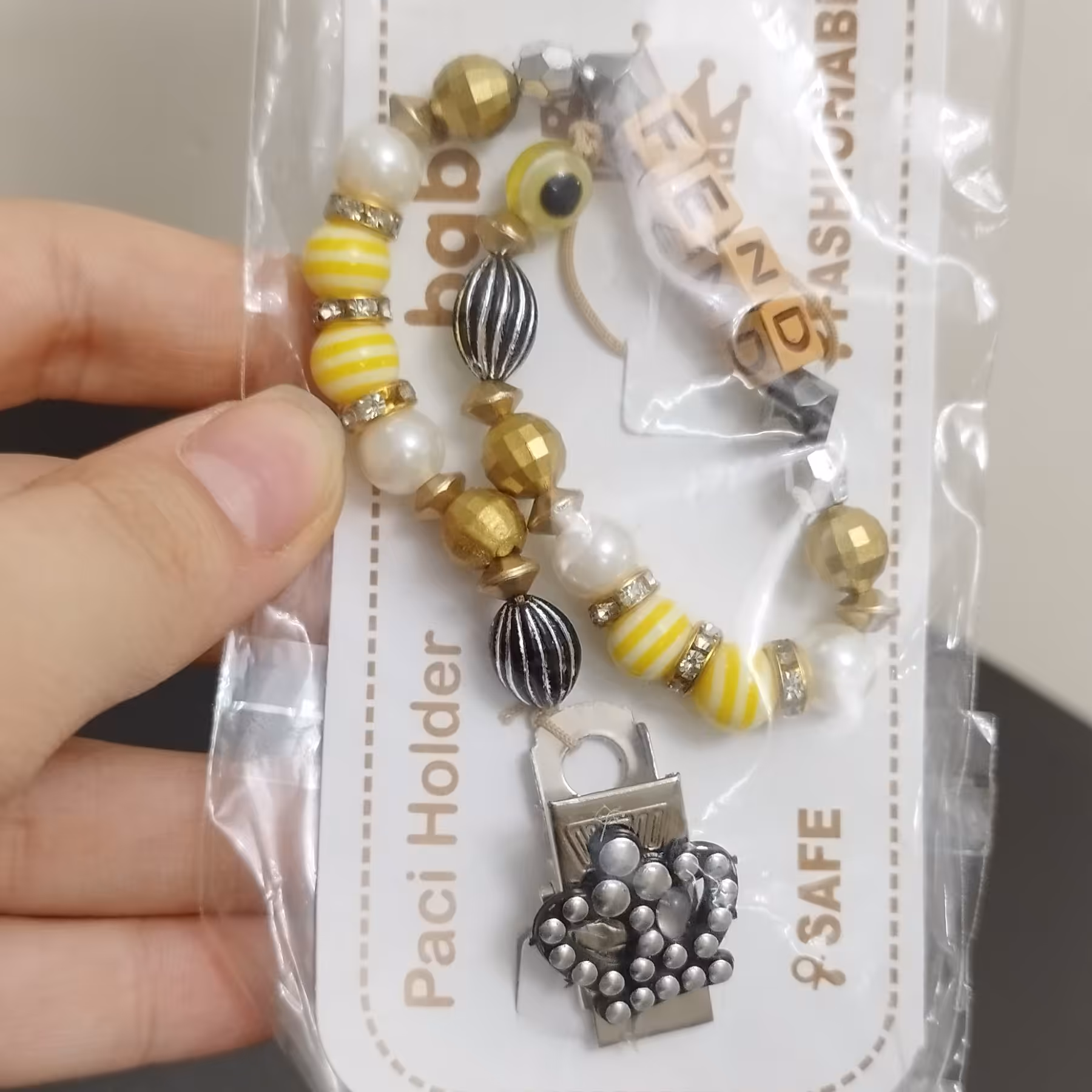 بند پستانک مرواریدی فانتزی 