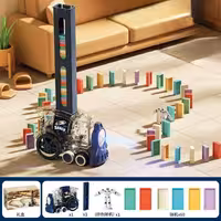 اسباب بازی قطار دومینو ساز طرح فضانورد کد 2020C