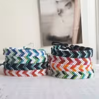 دستبند دوستی طرح هفت هشتی رنگی کد 58