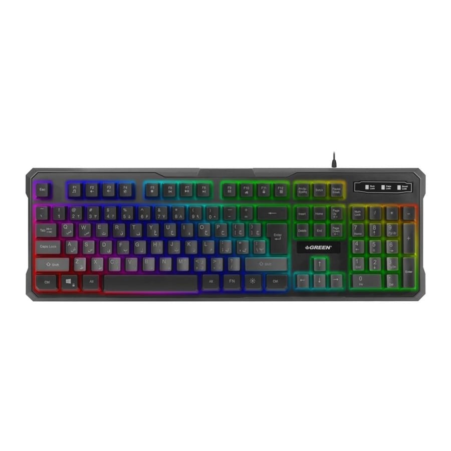 قیمت و خرید کیبورد گیمینگ باسیم گرین مدل GK601-RGB | یاس ارتباط