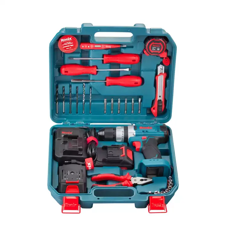 ست 33 پارچه دریل شارژی 16 ولت رونیکس مدل RS-8615