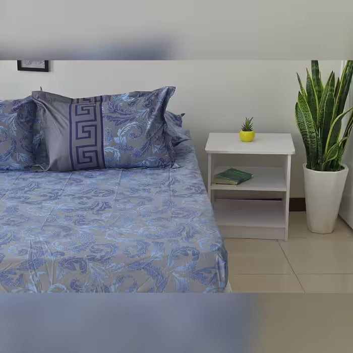 نیم ست روتختی از پارچه فیلور 100  درصد نخ طرح ورساچه برواگالری برای تخت دونفره 