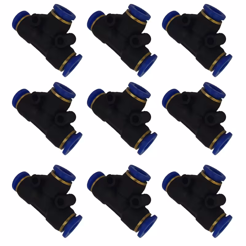 اتصال سه راهی پنوماتیک مدل P1 مجموعه 9 عددی