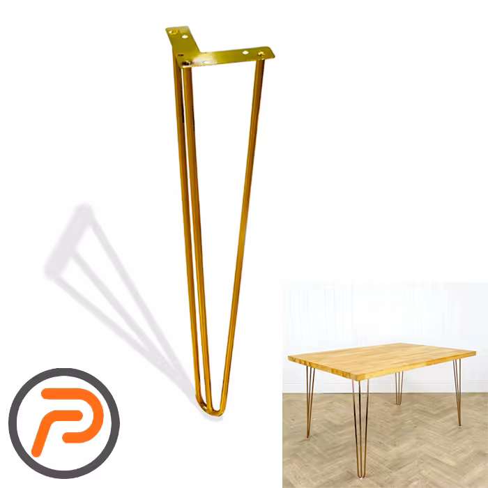 پایه فلزی سنجاقی طلایی 10 تا 65 سانتیمتر