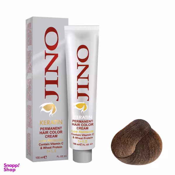 رنگ مو ژینو (Jino) سری Cacao شماره 5.37 حجم 100 میلی‌لیتر رنگ قهوه ای کاکایویی روشن