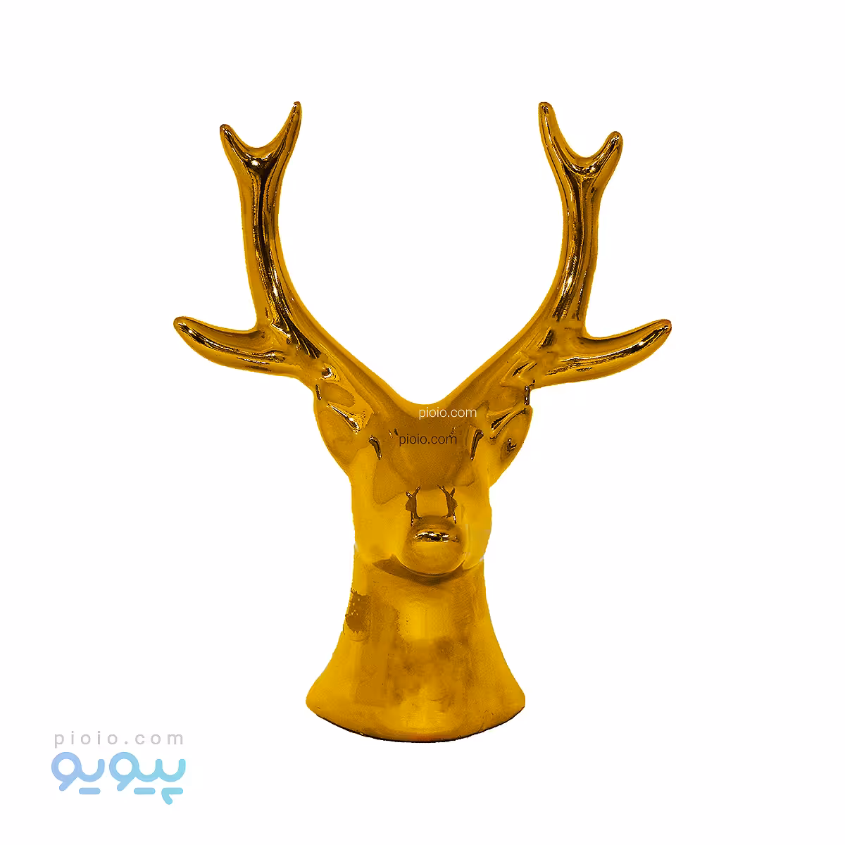 مجسمه سر گوزن سرامیکی آبکاری PVD