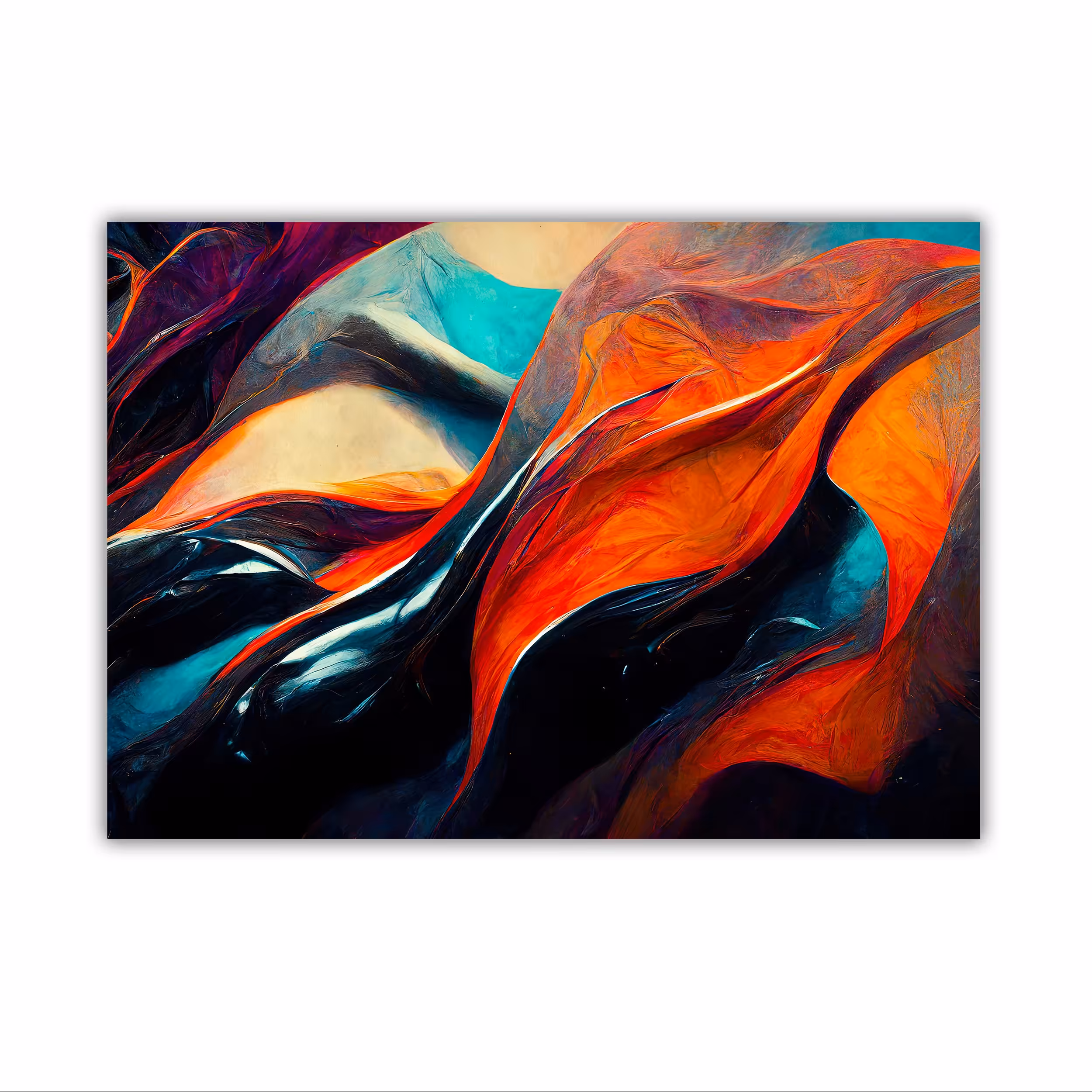 تابلو شاسی مدل نقاشی انتزاعی سایز 14 در 20 کد 1