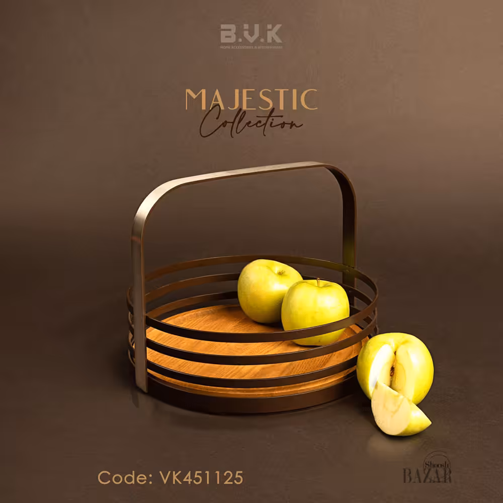 ظرف سرو گرد بزرگ بی وی کی کد 451125 مدل مجستیک