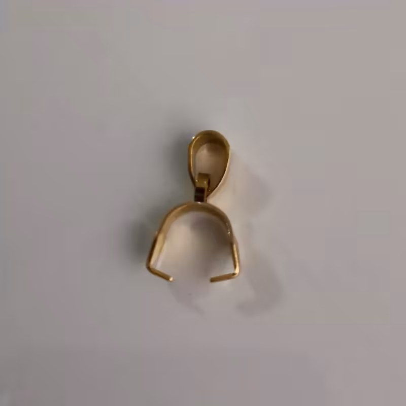 اتصال پاپیونی گردنبند رنگ طلایی با آویز