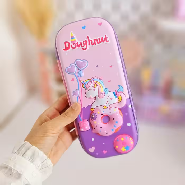 جامدادی زیپ دار طرح یونیکورن