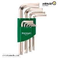 آچار آلن شش گوش اشتایویل کارتی کوتاه 9 عددی مدل 10760/9