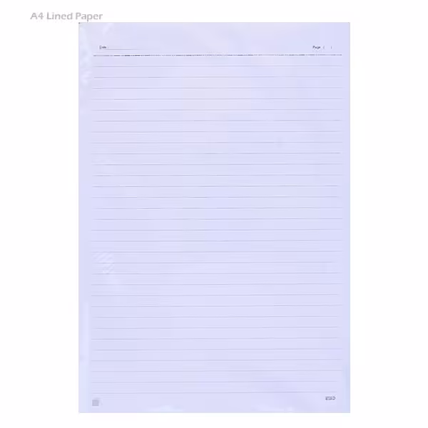 کاغذ A4 خط دار- بسته 50 عددی