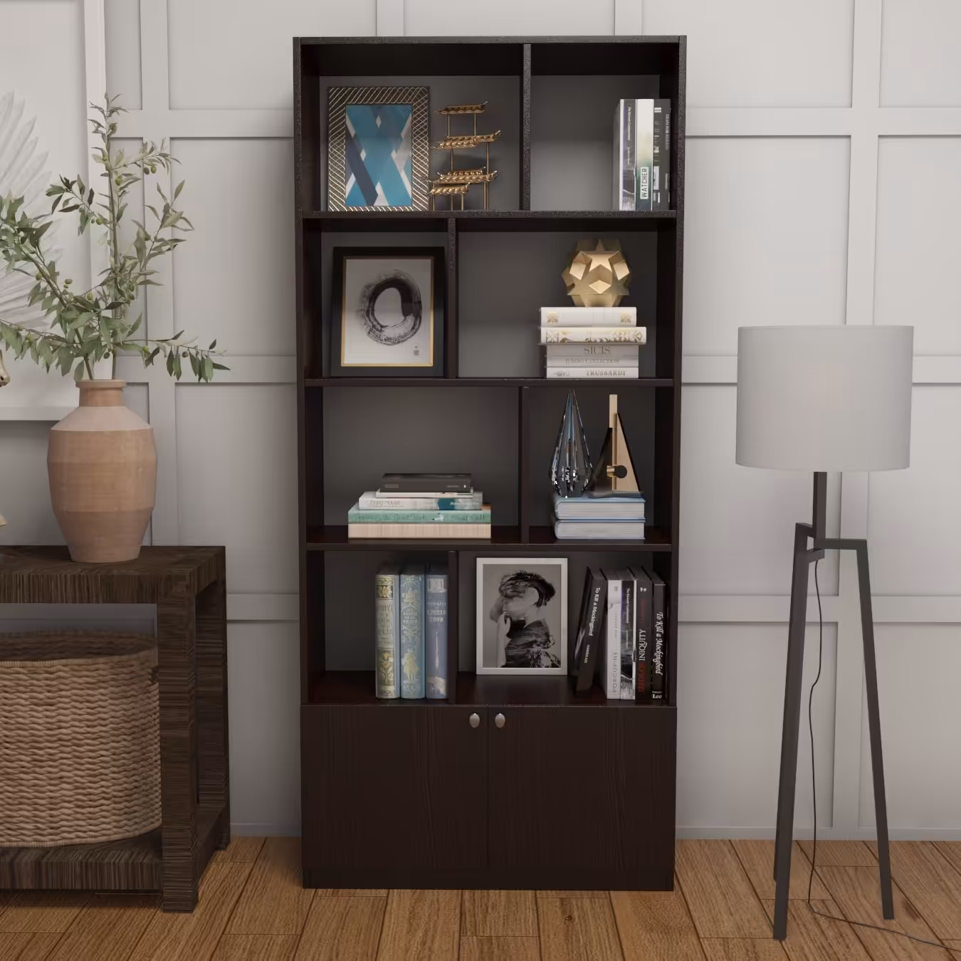 کتابخانه کمددار عرض 80