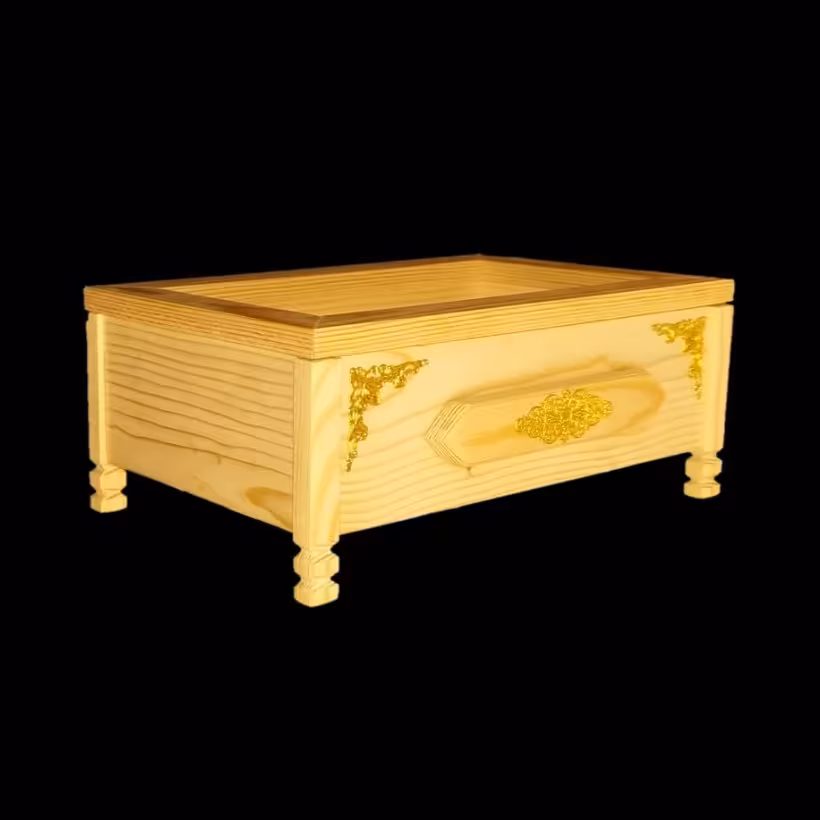 صندوقچه چوبی خام