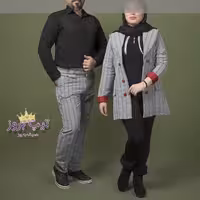 ست دو نفره آیسان-مانتو پیچازی-مانتو وشلوار- شلوار مردونه-ست زوج -ست خانم و اقا-تیپ بروز