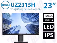 مانیتور Dell UZ2315H دل سایز 23 اینچ استوک FHD W-LED IPS PLS