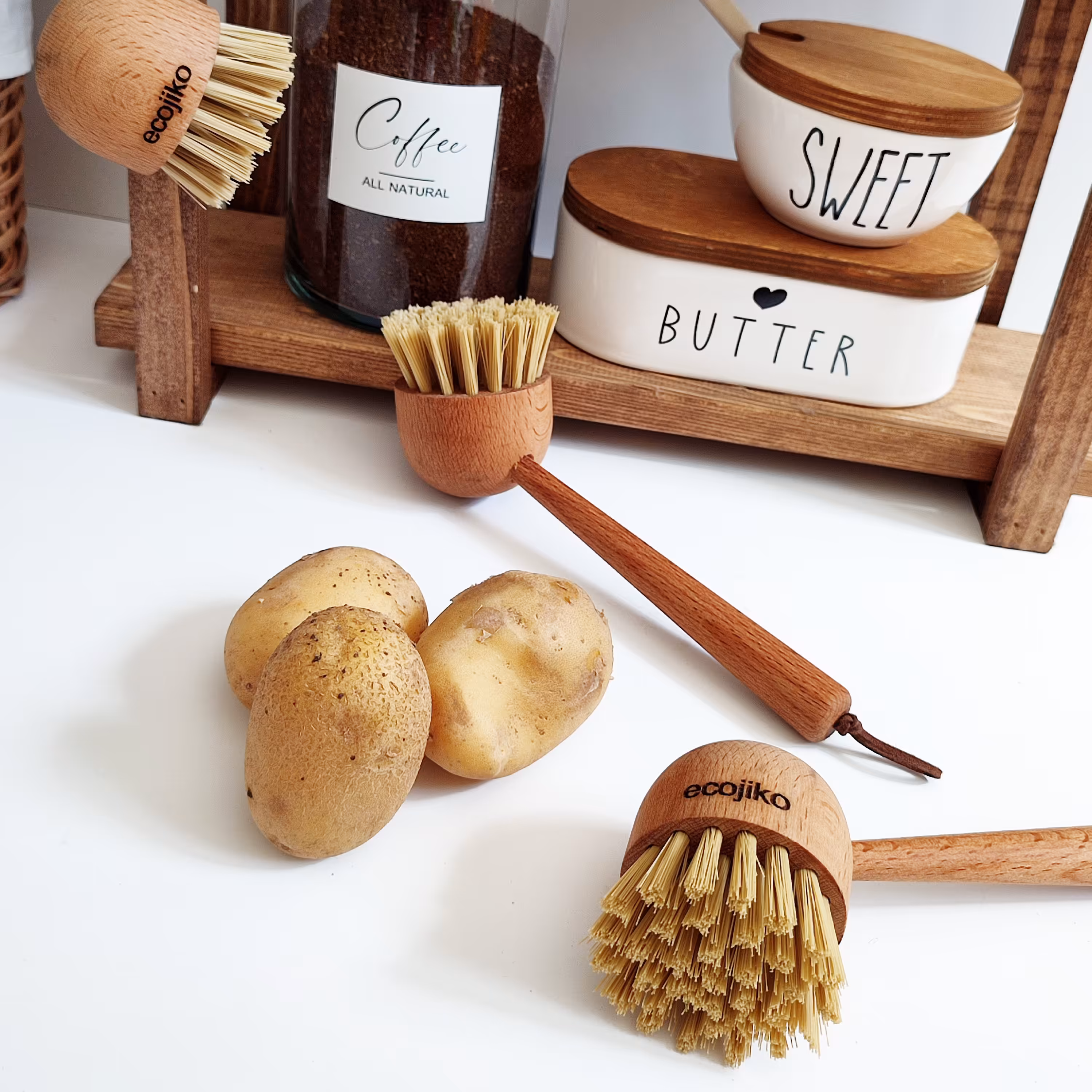 فرچه ی میوه شور  دسته چوبی