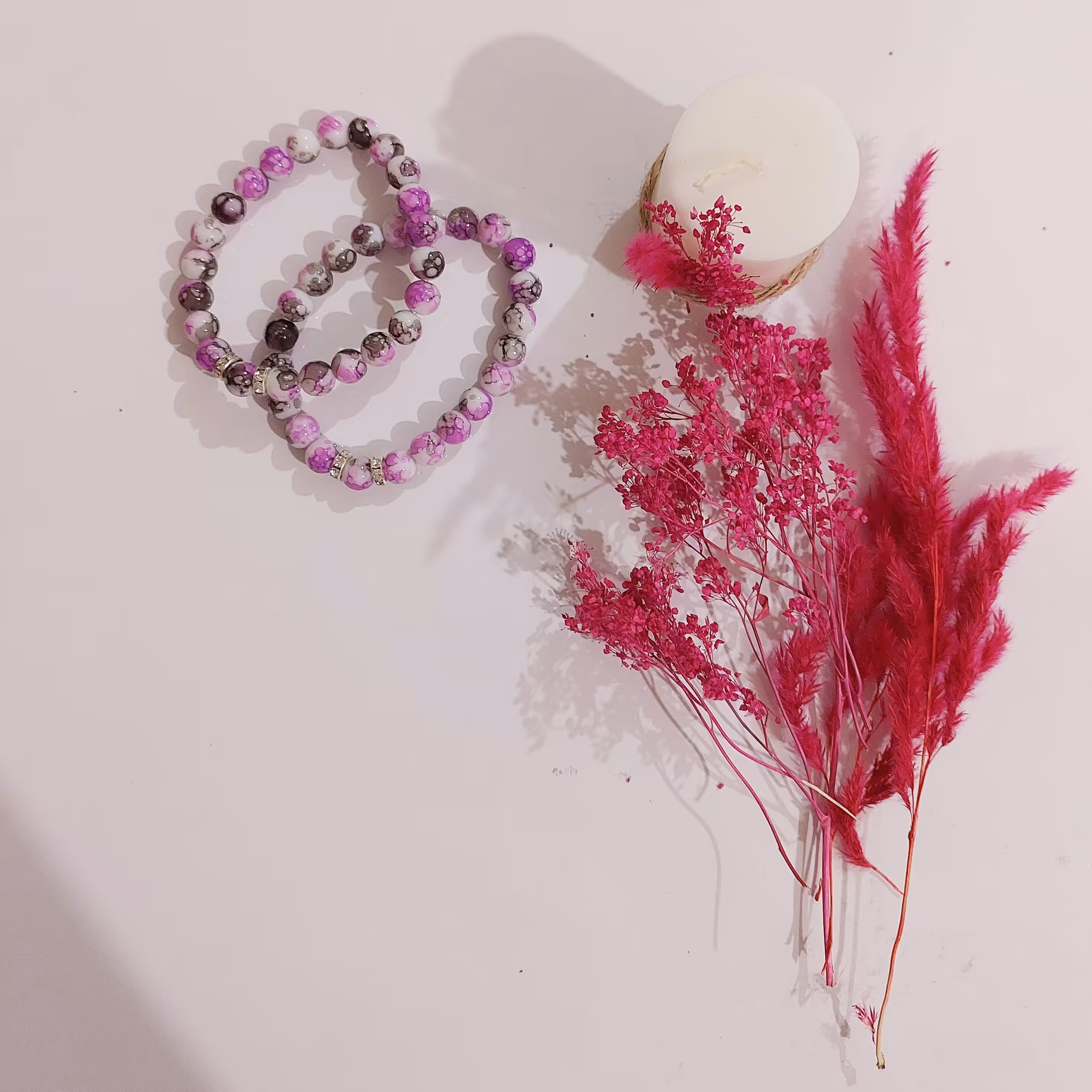 دستبند( سنگ رنگی)