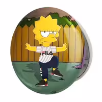 آینه جیبی خندالو طرح سیمپسون ها The Simpsons مدل تاشو کد 3370